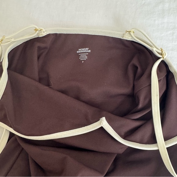 Monday Swimwear RAVELLO ONE PIECE - ESPRESSO/IVORY - Picture 5 of 7